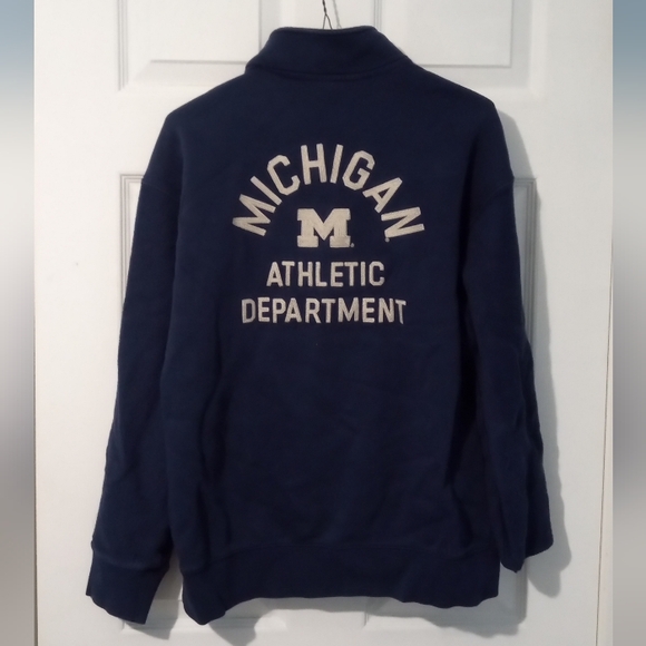 Nike Dark Blue  Michigan Wolverines Quarter-Zip Pullover - Picture 7 of 7